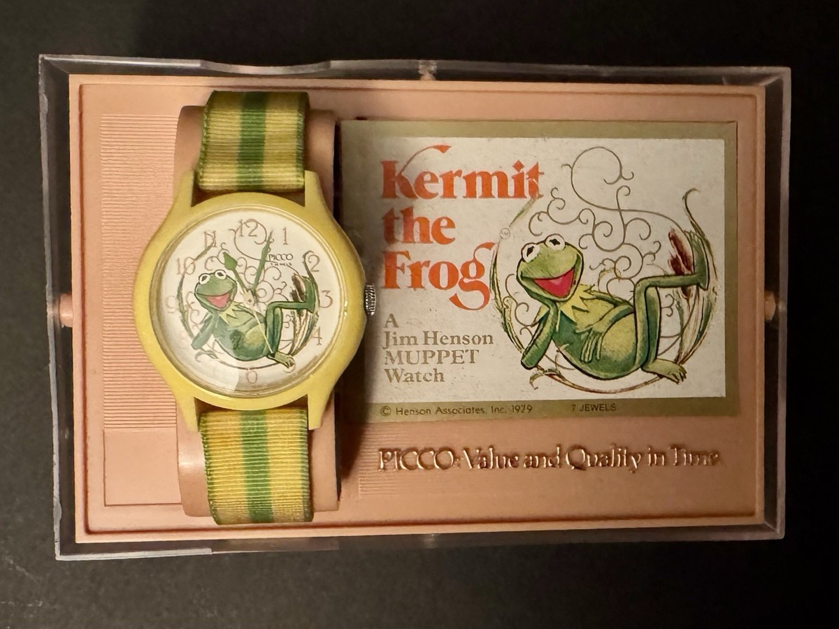 PICCO Kermit the Frog Jim Henson Muppets Watch Original Box 1979