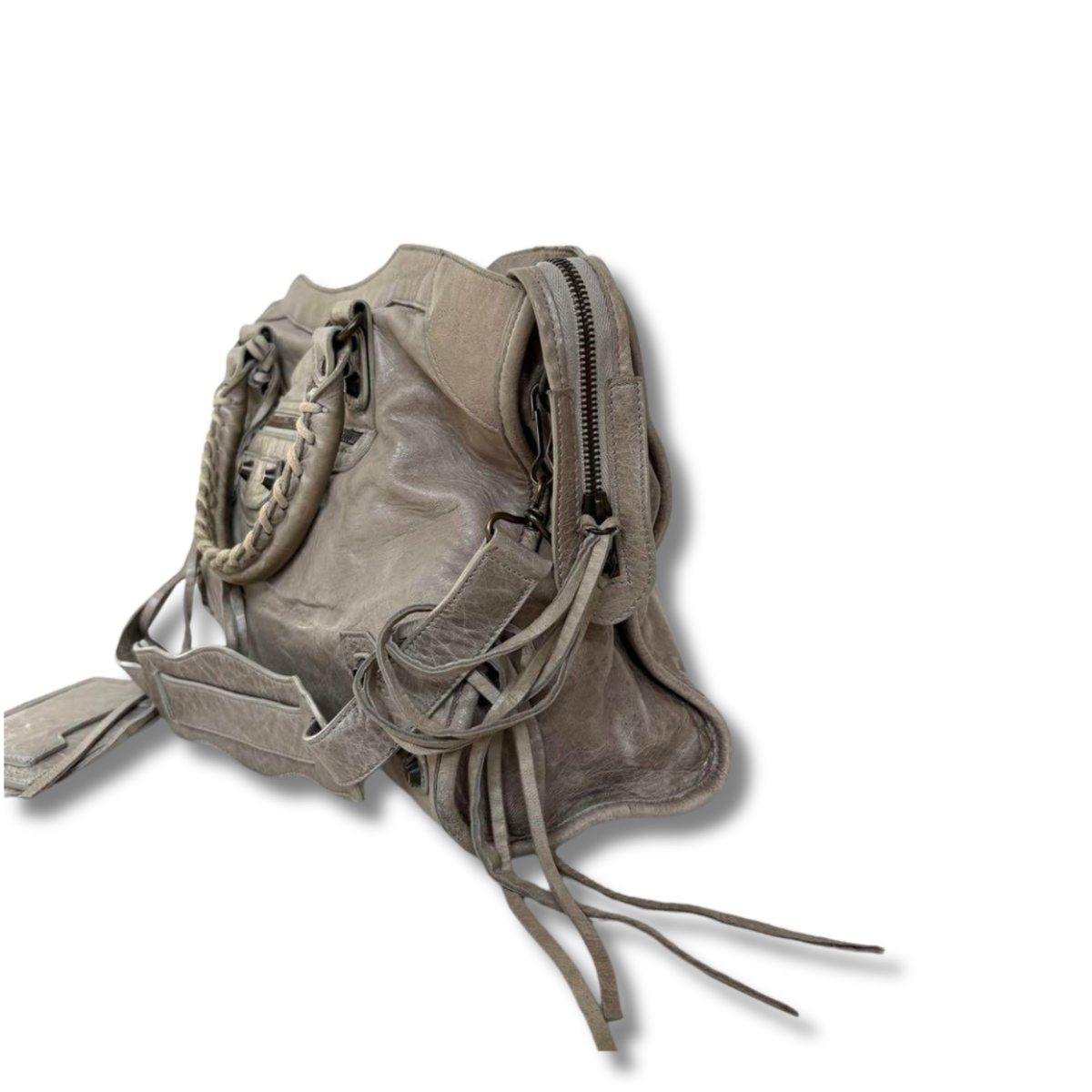 BALENCIAGA The City 2way Bag 115748 Light gray NNNi19 | eBay