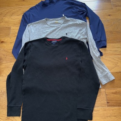 LOT 3 POLO RALPH LAUREN LONG SLEEVE SHIRTS MEN XL X LARGE EUC