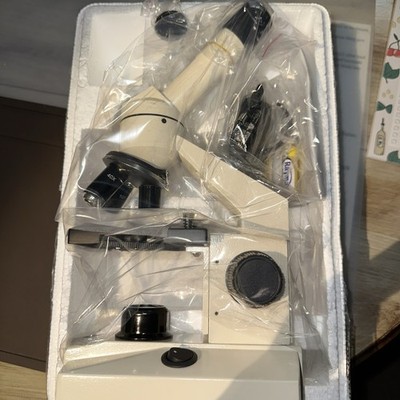 AmScope 40X-1000X Optical Glass Lens Student Biological Field Microscope w/ LED