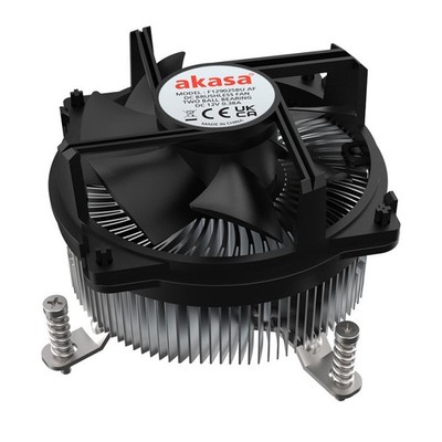 Akasa Intel LGA1700 9cm Black Aluminum Hybrid Cooler AK-CC6608BP01