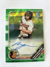 2019 Bowman Chrome HTA Green Atomic Refractor 81/99 Ryan McKenna Auto 13iq