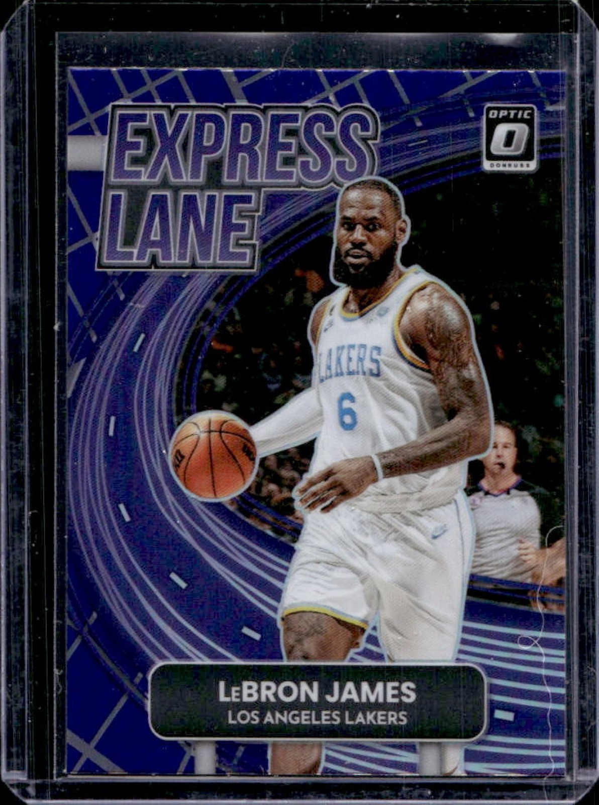 2022-23 Donruss Optic LeBron James Express Lane Purple #4 Lakers
