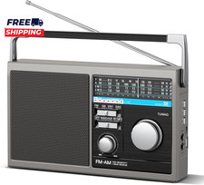 Portable AM FM Radio Shortwave Transistor Radio with Best Reception, Battery Ope