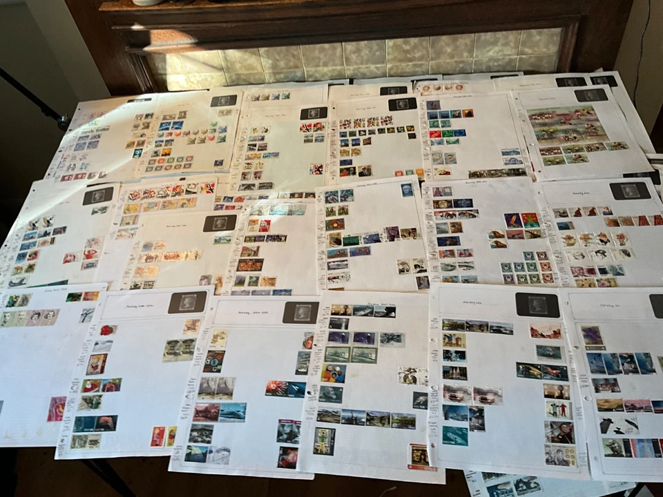 Sellos de Noruega 1856-60 Rey Oscar hasta 2008 67 hojas #40 Foto 2 de 4