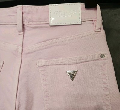Guess Womens The It Girl Skinny High Rise Jeans Size 24 Flora Pink NWT