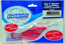 Bag O’ Worms Bloodworm 3/8" Red – Long-Lasting Fishing Bait for Freshwater