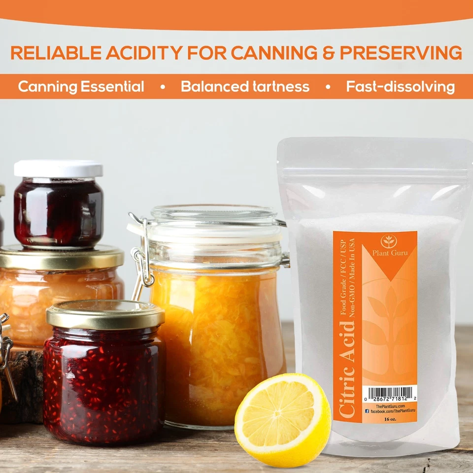 Pure Citric Acid Powder Food Grade FCC / USP - HIGHEST QUALITY GRADE ANHYDROUS - Image 4 of 4