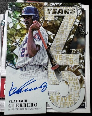 🔥🔥2026 Topps Series One Vladimir Guerrero 75 Years Auto Gold Die