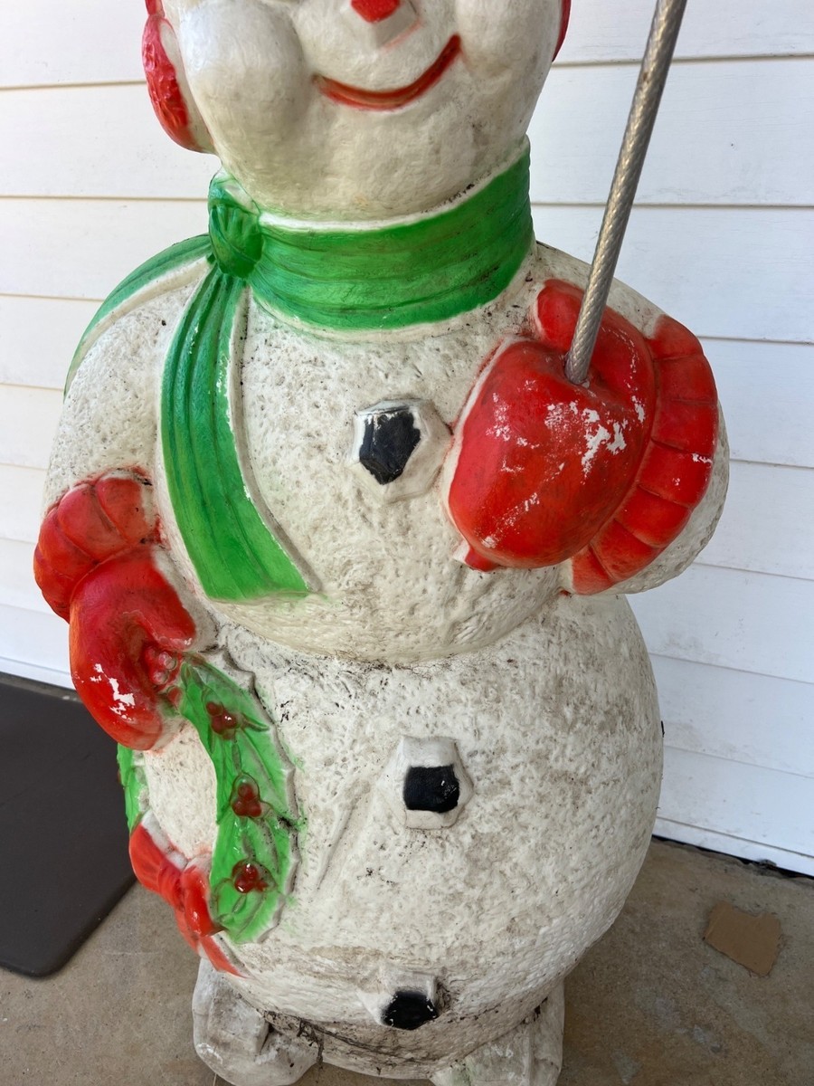 Vintage Empire Snowman Blow Mold Light-Up Holiday Lawn Decoration