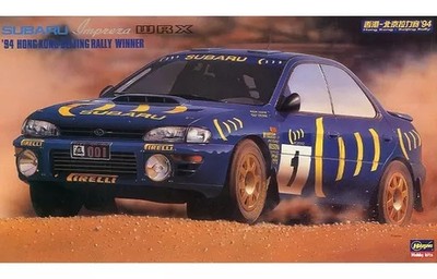 Plastik Modellbausatz 1/24 Subaru Impreza WRX  94 Hong Kong-Beijing Rally Winner