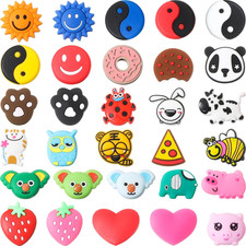 30 Pcs Cute Tennis Dampener Funny Tennis Racket Vibration Racquet Dampener Soft