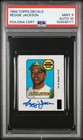 1969 TOPPS DECALS REGGIE JACKSON RC ROOKIE HOF PSA 9 PSA/DNA 10 AUTO LOW POP 106