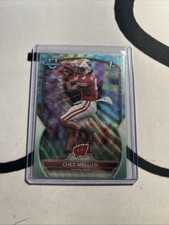 /299 2022 Bowman Chrome U Chez Mellusi Aqua Wave Wisconsin Badgers
