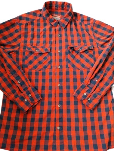 Berghaus Argentium Shirt Check Mens Size Med Outdoors Hiking Etc