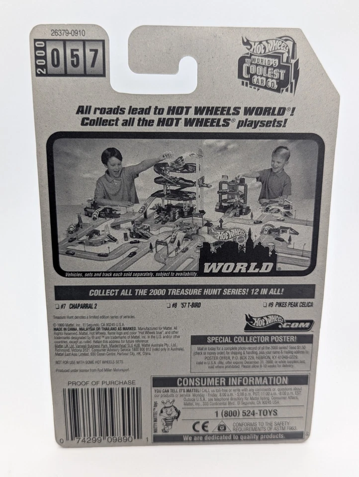 Hot Wheels Treasure Hunt Pikes Peak Celica 2000.  pilotos reales nuevo raro STH Foto 3 de 4