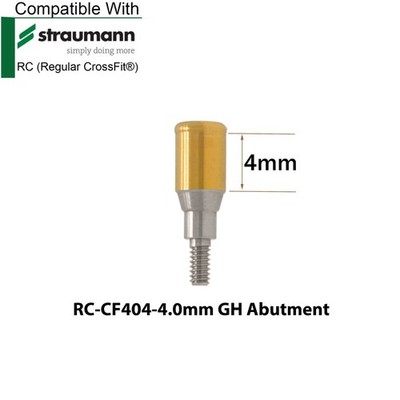 Dental RC Overdenture Locator Abutments 3/4/5mm & Male Cap Kit Fit Straumann ITI