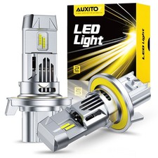 H13/9008 Headlight Bulb 6500K White 1:1 Size ...