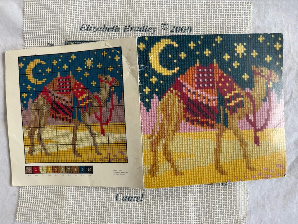 ELIZABETH BRADLEY NEEDLEPOINT/ TAPESTRY MINI CANVAS & CHART -CAMEL - Imagem 3 de 4