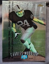 1998 Topps Finest Protector Rookie Charles Woodson #142 Oakland Raiders
