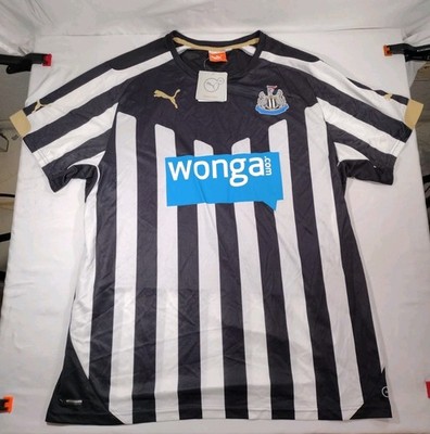 Puma Newcastle United 2014/2015 Men's Large Home Striped Soccer Shirt Jersey