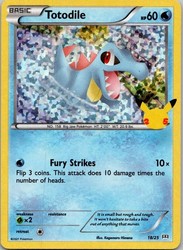 Totodile 018/025 McDonald's 25th Anniversary Promos