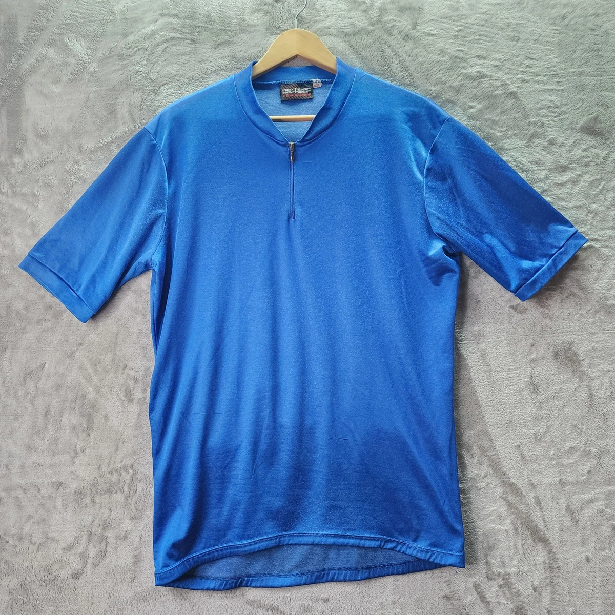 Maillot Cycliste Vintage Nashbar, Années 90, Taille XL, Polyester Violet Et Bleu