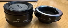 Nikon M2 Extension Tube with E2 Extender and Cap.