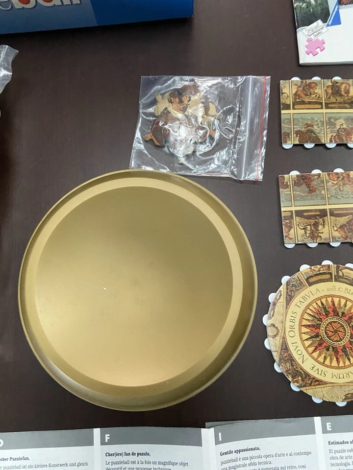 PUZZLEBALL 3D RAVENSBURGHER ANTICO MAPPAMONDO 540 PZ DIAMETRO 22 cm - Immagine 4 di 4