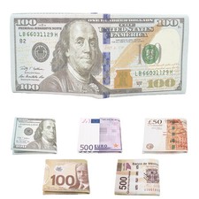 TrendsBlue Premium Currency Money Print PU Leather Bifold Wallet - Diff Prints