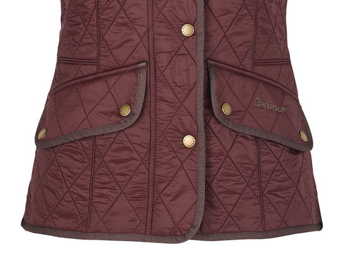 BARBOUR Cavalry Diamond-Quilted Gilet in Windsor Brown Tartan MSRP$200 - Picture 5 of 7