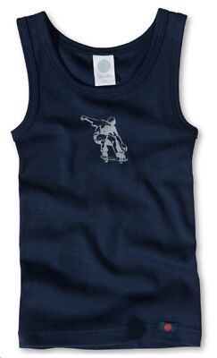 Sanetta Boys Undershirt Organic Cotton Blue Size 92