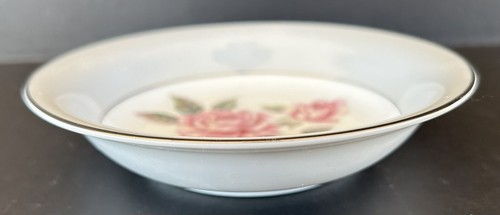 Noritake Arlington 5221 Fruit Dessert Bowls 5 1/2" Set of 6 Pink Roses - Picture 7 of 11