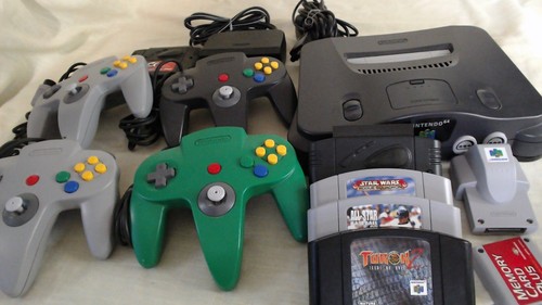 Nintendo 64 Konvolut 3 Spiele 4 Controller Rumble Pak Spiel Shark x2 GETESTET FUNKTIONIERT - Bild 3 von 14