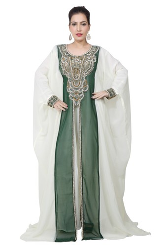 Lo stile degli Emirati Arabi Uniti donna araba Maxi arabo islamico abito  caftano abito lungo (KAF-2935) | eBay