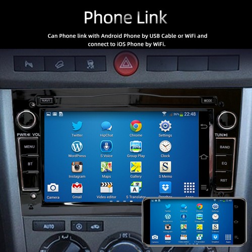 Autoradio CarPlay für Opel Astra Corsa C/D Meriva Zafira SWC mit BT GPS SAT NAVI - Bild 15 von 22