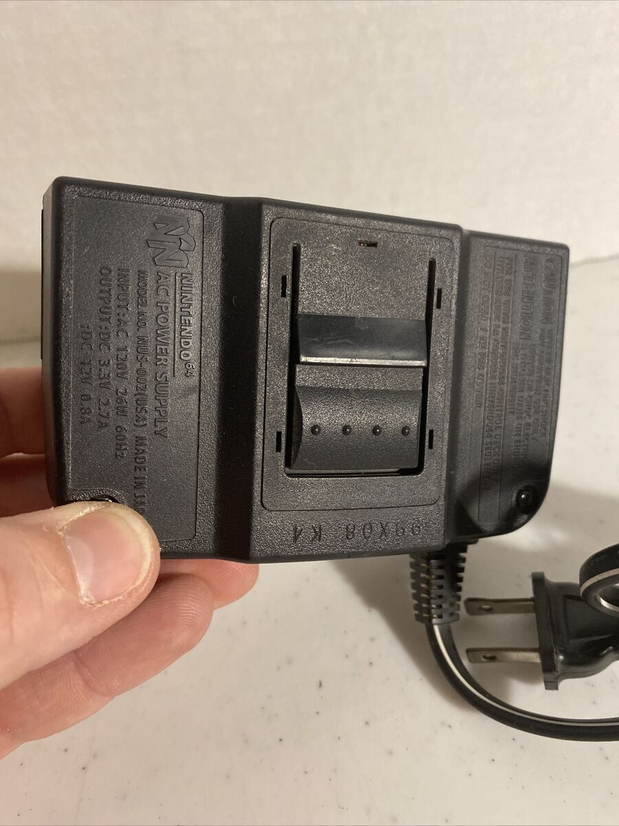 Nintendo 64 (NUS-002) Class 2 AC Power Supply 120V And Nintendo 64 (NUS-002) Class 2 AC Power Supply 120V And