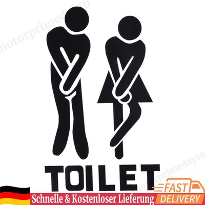 Vinyl Toilet Sticker Removable Bathroom Decoration Waterproof Decals