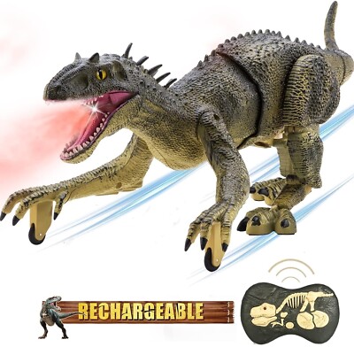 Jurassic Indo Rex RC Dinosaur Remote Control with LED Lights