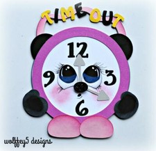 ELITE4U TIME OUT GIRL Premade paper piecing scrapbook diecut piece page album 3D