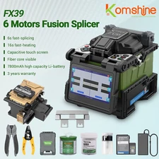 FX39 Fusion Splicer 4.3 Inch 6 Motors Core to Core Alignment Welding Machine