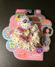 Scrunchmiez Kiwie 36 Polka Dot Moose Hair Scrunchy Backpack Clip Toy Series 1