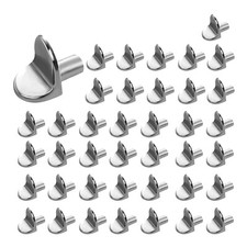 100 Pcs Shelf Support Pegs, 5mm L Shaped Metal Bracket Pegs, Cupboard Shelf Pegs