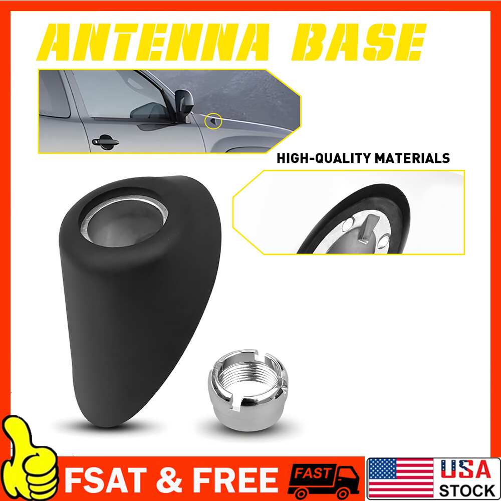 For 2005-2015 Toyota Tacoma Antenna Base Rubber Mount & Nut Ornament Manual Type