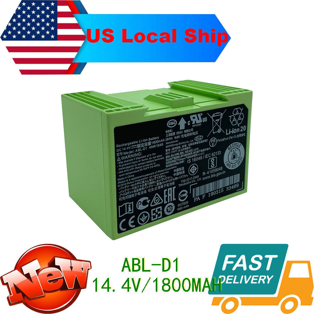 ABL-D1 4624864 Battery for iRobot Roomba i8 i7 i7+ i7 Plus 7150 7156 7158  7550 7558 i7150 i7158 i7556 i7558 e5 5150 e5150 e5152 e5154 e5158 i3 i3+