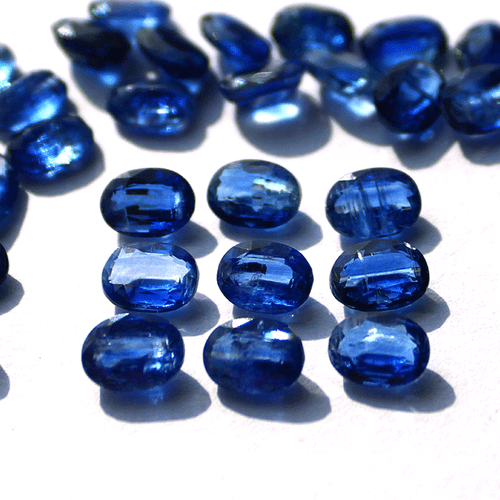 6 Pcs Natural Blue Kyanite Untreated 8mmx6mm Oval Cut Calibrated Gemstones Lot - Picture 5 of 12