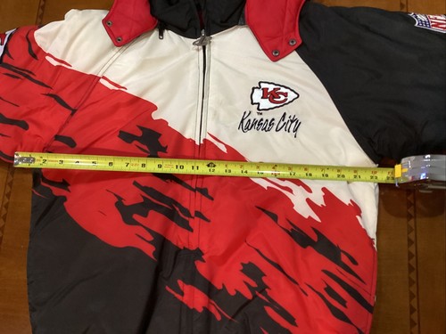 Vintage Kansas City Chiefs Logo Athletic Splash NFL Pro Line Jacket Kids Lrg New - Picture 11 of 11