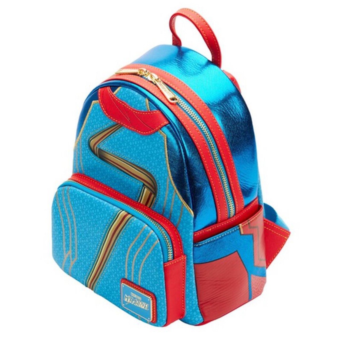 Loungefly Disney Ms. Marvel Cosplay Mini Backpack Gold  display picture 1
