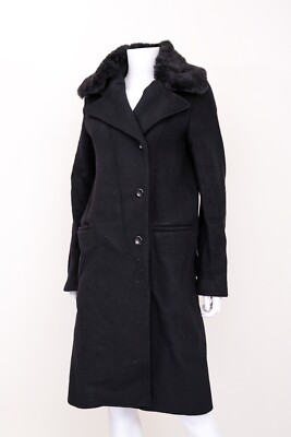 ACNE Aラインラップコート ブラック 13427232_1?w=1024