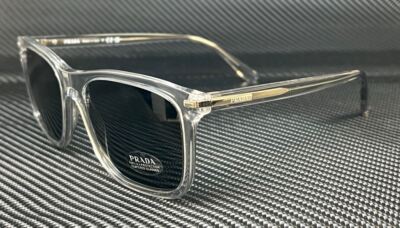 PRADA PR 18WS U430A9 Gray Crystal Blue Men's 56 mm Sunglasses | eBay